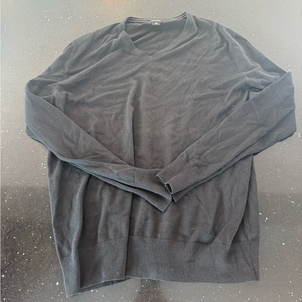 Men's Black Banana Republic Luxury Blend V-Neck Sweater